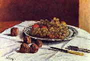 Alfred Sisley Trauben und Nusse painting